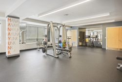 Fitness center with weight and cardio equipment