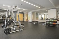 Fitness center with weight and cardio equipment